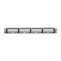 Panduit QSP48HDBL ຕູ້ເຊື່ອມເສັ້ນແຟບເອັດ QN Metal Patch Pnl Flat 48 Port 1RU