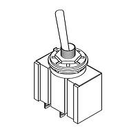 Mountain Switch 10TC245 ສະຫນັບສະຫນູນ Toggle SPDT (ON)-OFF-(ON) ຄວາມຍາວມາດຕະຖານ