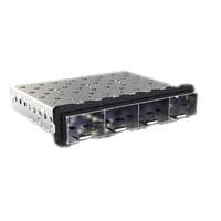 AMP Connectors - TE Connectivity 2057353-1 ກະຕ່າ SFP+ ພັດທະນາແບບ 1x4 Cage Assy