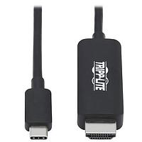 Tripp Lite U444-006-HBE ສາຍຕໍ່ອະເດັດເຕີ 6FT USB-C/HDMI 4K ສີດຳ ADT CBL