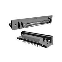 AMP Connectors - TE Connectivity 5787928-7 ຕູ້ຕໍ່ D-Sub - ຄວາມໜາແຮງມາດຕະຖານ 68 50SR R/A RCPT ASSY RDSN L/F
