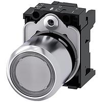 SIEMENS 3SU12510EB700AA0 ປຸ່ມກົດ ILLUM PUSHBUTTON, MOM, CLR, FLUSH, COMPACT