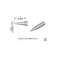 JBC C105103 ປາຍຫົວເຊື່ອມ (Conical Cartridge Ø 0.3)