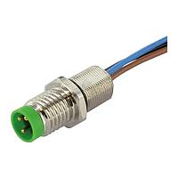 Murrelektronik 7000-08553-9700050 ຕົວເຊື່ອມ M8 ຜູ້ຊາຍຕິດຕັ້ງດ້ານໜ້າ ລວມຖຸດ, ສາຍສີ PP 3x0,25 0,5m