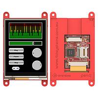 4D Systems gen4-uLCD-32PT ມູດຈະຫລັກສະຕິກອິນເຕີເລັກທິກຂະໜາດ 3.2", 240x320 ພິກເຊວ, ບາງສະບັບມີຈະຫລັກສະຕິກອິນເຕີເລັກທິກສະມາດສະດວກມີຕົວປະມານ PICASO ແລະກະດານສະຕິກອິນເຕີເລັກທິກຕອກຕັດ Resistive