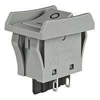 NKK Switches JWM21BH1H-H ສະລິດສະຕິງ Rocker ON-OFF ສີເທົາ BARRIER