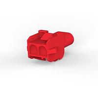 AMP Connectors - TE Connectivity 1-480699-2 ກອງຮັບສະຕິກ CAP HOUSE 2 POS ແດງ UL94V-2