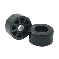 Essentra Components BRR025C ຕີກສະກຣູອອນບັມເປີຟູດ ROUND RECESSED BUMPER:LDPE BLACK