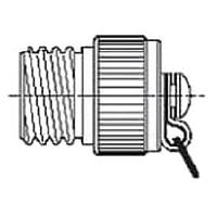 Amphenol Socapex RJFTVC6G ຝາປລັກເມຕາລລິກ Cap Olive Drab