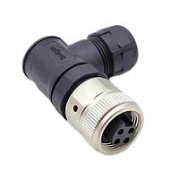 Bulgin PXPTPU78RAF04ASTM22 ຕົວເຊື່ອມຕໍ່ 4 ຕຳແໜ່ງ 7/8" ຮູບຮ່າງຍືນຍາວ ຜູ້ຍິງ