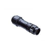 Amphenol LTW BD-06BMMA-QL8LP0 Standard Circular Connector X-Lok, Standard Size, Plastic, 5A, 06 pins, Male Connector, Male Contact, Straight, Push Lock, Crimp, Field Installable, F8.0 - F10.0mm, IP68