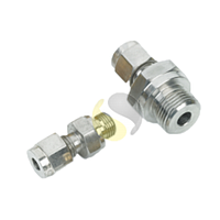 Sterling Sensors CYACF03MM1EN0060 ສະແຕນເລດປັບການບີບອັດ Fitting (1/8" NPT to suit 3mm, Stainless Steel tapered thread)