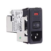 Corcom - TE Connectivity PS0SSDSXA ການເຂົ້າ 10A ຟິວສຄູ່ ຕິດຕັ້ງແບບກົດເຂົ້າ