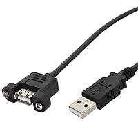 Stewart Connector SC-2APK030M USB 2.0 USB 2.0 ປະເພດ-A ຜູ້ຊາຍ ເຖິງ Panel Mount ປະເພດ-A ຜູ້ຍິງ 3m