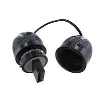 Amphenol Socapex USB3FKEY128B USB 3.0 ROK-Rugged Oval Key ສີດຳ 128GB