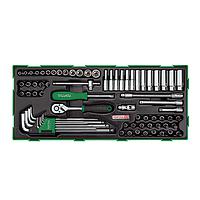 TOPTUL GTB7202 1/4" DR. Socket &amp; Ball Point Hex Key Wrench Set (72 pcs)