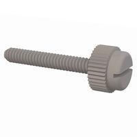 Essentra Components 090440075TEG ກຸມນິ້ວສະແລດດອດ Thumb Screw Slotted, ກຸມນິ້ວ #4-40 Thread, ຍາວ 3/4