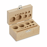 KERN 354-440-200 ກະຕ່າໄມ້ສໍາລັບຊຸດນ້ຳໜັກ (ຮູບກ້ອງ/ກະທົບ, 1 g - 200 g)