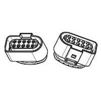 AMP Connectors - TE Connectivity 493577-2 ກອງປົງ ASSY 10 WAY JPT REC