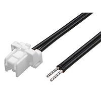 Molex 221959-1023 ສາຍສະແຕນລະດັບ CLIKMatetoPigtail (OTS) ສາຍສະບັບ 2mm ແຖວດຽວ 300mm ຍາວ 2 ເສັ້ນ ສີຂາວ