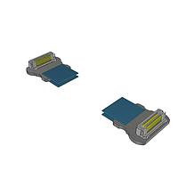 Samtec HLCD-20-02.00-TR-TR-1 ເຄັບເຊີຮີມາຟໂຣດິຕິກ ຄວາມໄວສູງ Hermaphroditic Cable