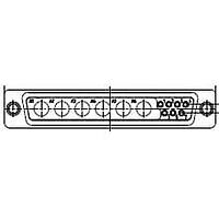 Molex / FCT 173107-0116 ຕົວເຊື່ອມຕໍ່ Mixed Contact D-Sub FCT ML DSUB SDR 43W2