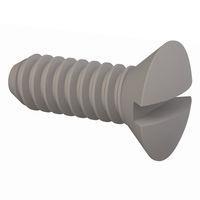 Essentra Components 330440A031 ສະກຣູຫຼັກຊອກມີລູກຮອບ 82 Slotted CSK Screw, #4-40 Thread, 5/16 Lg