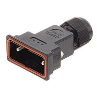 Molex / FCT 172704-0105 ປົກປ້ອງການດຶງຂອງຮູບພາບຫຼັງ Strain Relief Backshell 9 Pos. Rear Mount Size 1 PLASTIC HOOD