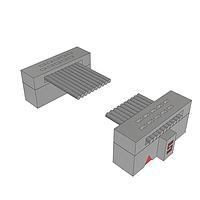 Samtec FFSD-05-D-02.00-01-N-RN1 ປະຕູສ່ອງ IDC ສາຍສະເພາະ .050" Low Profile Tiger Eye(TM) ການປະກອບສາຍສະເພາະ IDC Ribbon