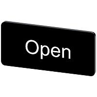 SIEMENS 3SU19000AC160DW0 ປ້າຍປ້າຍປ້າຍ, ປ້າຍປ້າຍ INSCR. LABEL, ສີດຳ 12.5 X 27MM, ເປີດ