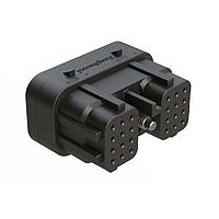 Amphenol SINE Systems ARC26-24SD ການເຊື່ອມຕໍ່ລົດຍນຕະຫລາດ 24 ຕໍ່ຕຳແໜ່ງປລັກ, ຂະໜາດ 20 ຕຳແໜ່ງຕິດຕໍ່ຊ້ອກ, ຈັກສກຣູ, ການປິດດ້ານໜ້າທີ່ຜູກມັດ, ກະລຸນາ D, ສີດຳ