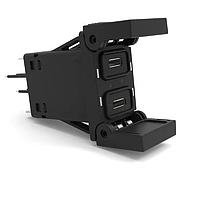 Carling Technologies CHG-A5A3-001 ຕູ້ຊາວແບດເຕີຣີສອງພອດ: ພອດ C (3.1 USB) + ພອດ C (3.1 USB)