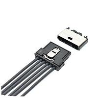 JST Automotive SM10B-ULHK-1TA1-ETB(HF) ຕົວເຊື່ອມ 10P ULH Series 0.50 SMT ປະຕູເຂົ້າດ້ານ Header Key 1 Tin Black