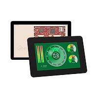 4D Systems gen4-uLCD-70DCT-CLB-WVA ຈໍ TFT-LCD 7.0", 800x480 ພິກເຊວ, ມຸມການມອງກວ້າງ, ໂມດູນສະແດງອິນເຕີລິເຈນດບ້ານສະອາດມີຂະບວນການ DIABLO16 ແລະ ກະບອງເຄື່ອງສະຕິກສະເຕີກ Capacitive Touch Cover Lens Bezel