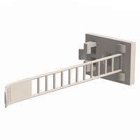 Essentra Components NM22LCC0625 ກຸ່ມສາຍສະແຕນລັດ Cable Ties Ladder Cable Clamp, Adhesive, .669 Bundle Dia
