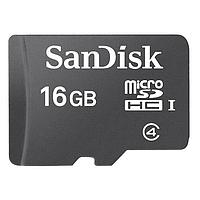 SanDisk SDSDQAB-016G-K ບັດ MicroSD 16GB UHS C4 MicroSD ພ້ອມກະແປງແລະຕົວແປງ