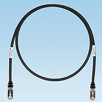 Panduit STP6X10MBL ສາຍສະເໜີສົດ Cat 6a ທອງ, Cat 6A, ສີດຳ S/FTP C