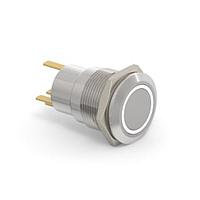 Alcoswitch - TE Connectivity 2-2213764-4 ປຸ່ມກົດສະຫນອງ AV19 SPL 0.4VA FIX RING LED ຂາວ 24V