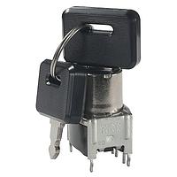 NKK Switches SK14EG13 ສະຫນັບສະຫນູນ Keylock Switches SP3T ON-ON-ON 0.4VA PROCESS SEALED