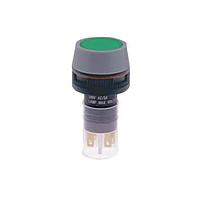 E-Switch LAKOAV110BLU ປຸ່ມກົດສະຫນອງ Pushbutton Switches PUSHBUTTON, 8A (AC)/6A (DC) 125VAC/24VDC, SPDT On-(On), ຕິດຕັ້ງແຜ່ນ Panel Mount, ການເຊື່ອມຕໍ່ດ່ວນດ້ານໜ້າ Front Quick Connect - 0.110"