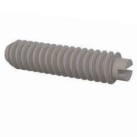 Essentra Components 010440S043 ຊຸດສະກຣູ Set Screw, ຫົວສະກຣູປະເລີດ Slotted, ການດັບສາຍ #4-40, ຄວາມຍາວ 7/16