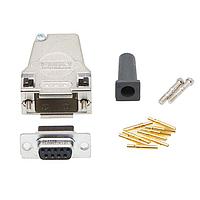 Molex 173114-0960 ຊຸດປົກຄຸມດ້ານຫຼັງ D-Sub FCT Backshell CONN Kit D-Sub CONN Machined Crimp Signal CONT 9 CKT 45 DEG