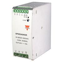Carlo Gavazzi SPDE242403R ອຸປະກອນຈົດພະລັງງານ Switching Power Supply, AC/DC, 240W, ສາມຟາສ, 24V, ເກັບສະຕິກສະແກນ, IP20, DC OK relay, PFC, ຕິດຕັ້ງບົດ DIN-Rail, ການປ້ອງກັນເກີນໄຟ, ເກີນໄຟຟ້າ, ການຕິດຂັດສັ້ນແລະເກີນອຸນຫະພູມ, ກອງເຫຼັກ