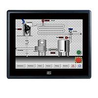 IEI Technology PPC-F12B-BT-J1/2G/R-R14 Fanless 12.1" 600 cd/m2 XGA Panel PC ມີ IntelR CeleronR Processor J1900, TDP 10W, 2GB RAM*1, ສີດຳ, ສີພິມຜົນຜະລິດ, ການຮັບເຂົ້າ DC 9-36V, ຈໍສະຕິກກັນກັບ AG coating, R14