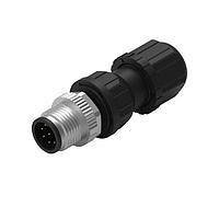 Wurth Elektronik 643712100008 ປລັກ WRCIRC M12 ກະກຽມສະກຣູ Coding A FA Solder Field Attachable Solder Bucket ຕົວຕໍ່ກັບກັນຕົວຕົວກັບກັນທີ່ມີການຕໍ່ກັນດ້ວຍແມດຕິກ Nut Male connector, polarity 8