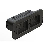 Amphenol SINE Systems ARC12-70PA ປະຕູຮັບ 70 ຕຳແໜ່ງ ປະຕູຮັບ, ຂາຍ, ຂະໜາດຕິດຕໍ່ 16, ການແຊກດ້ວຍການສະຫຼຸບສະຫຼຸບສໍາລັບ Jackscrew, ກະລຸນາ A, ມີຂອງປະຕູ, ສະຖານະພາບມາດຕະຖານດ້ານຫຼັງ (ແດງ), ຕົວຮ່າງສີດໍາ, ມີຝາປອດຝຸ່ນ