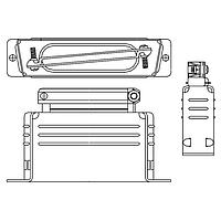 Glenair M85049/48-1-2F ຕົວເຊື່ອມຕໍ່ D-Sub MIL Spec STRAIN RELIEF