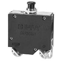 E-T-A Circuit Breakers 452-K34-FN2-100A Thermal-Magnetic Single pole high performance thermal-magnetic circuit breaker, with tease-free, trip-free, snap action mechanism and push/pull on/off actuation (M-type TM CBE to EN 60934). An indicator band on the push button clearly shows the tripped/off position.