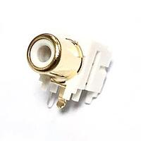 Kobiconn 156-0098-E ປັດຕິດ PCB ປອນ RCA Phono ສີຂາວ