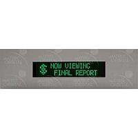 Matrix Orbital BLC2021-AL-FG ຊອງເພີ່ມ PC Bay, ຕົວອັກສອນ LCD 20x2 ຂໍ້ຄວາມສີຂຽວ ພື້ນດ້ານດຳ ພື້ນດ້ານຫຼັງ ສີເງິນ ບໍ່ມີປຸ່ມ